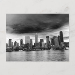 Cartão Postal Bovinos negros e brancos