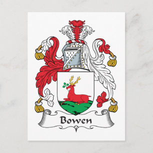 Cartão Postal Bowen Family Crest