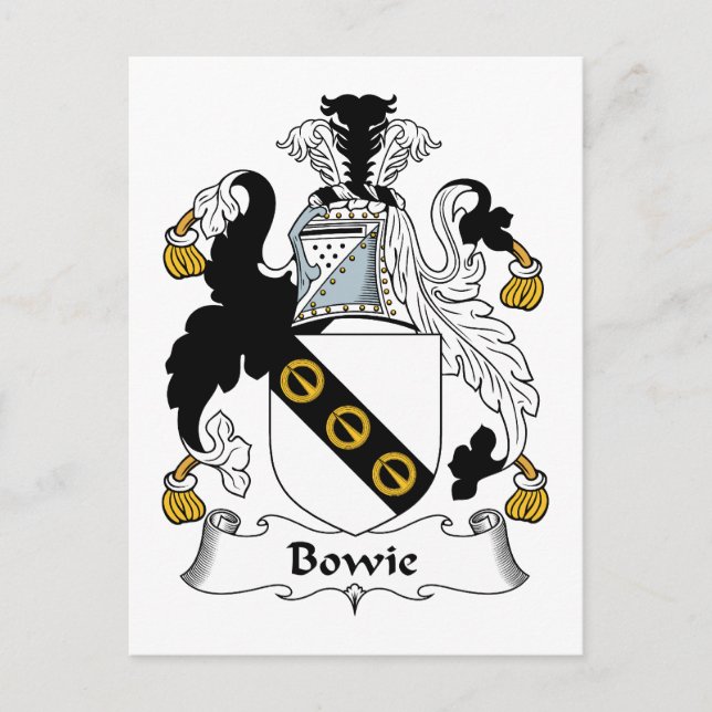 Cartão Postal Bowie Family Crest (Frente)