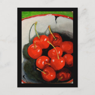CARTÃO POSTAL BOWL DE CHERRIES