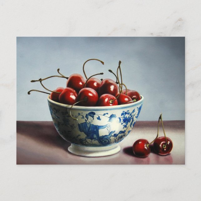 Cartão Postal Bowl of Cherries Postcard (Frente)