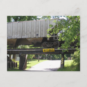 Cartão Postal Boxcar Parado