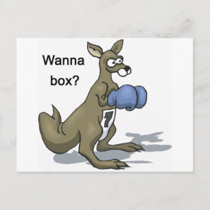 Cartão Postal Boxe Kanguru