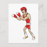 boxeador de desenhos animados