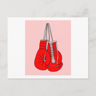 Cartão Postal Boxer-Boxer-Boxer-Boxer Luvas Retro-Boxing
