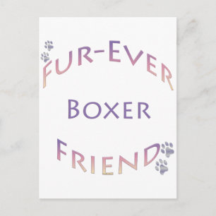 Cartão Postal Boxer Para Sempre