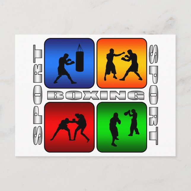 Cartão Postal Boxing espetacular (Frente)