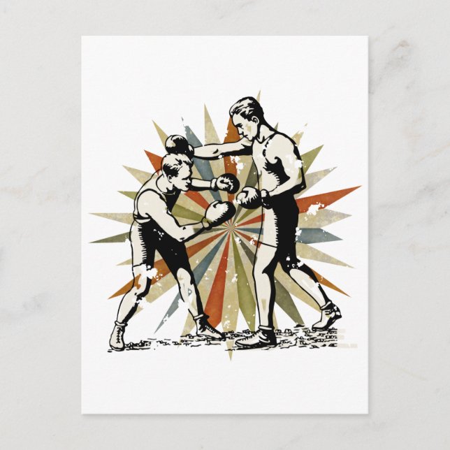 Cartão Postal Boxing retroativo (Frente)