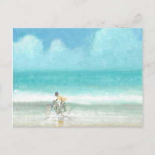 Cartão Postal Boy on Bicycle  3