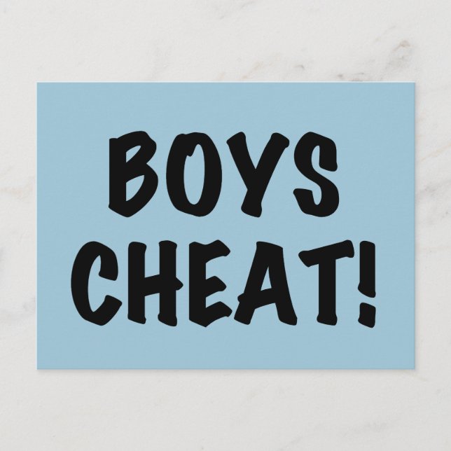 Cartão Postal Boys Cheat (Frente)