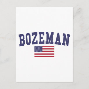 Cartão Postal Bozeman EUA Flag