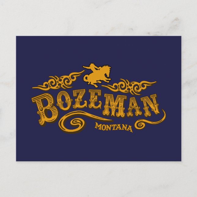 Cartão Postal Bozeman Saloon (Frente)