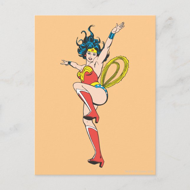 Cartão Postal Braços de Mulher Maravilha Levantados (Frente)