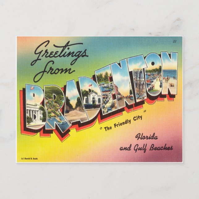 Cartão Postal Bradenton Florida (Frente)