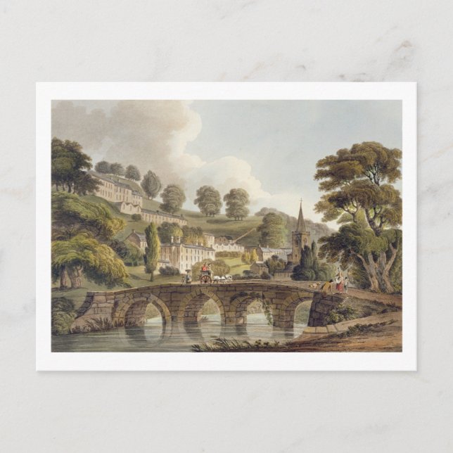 Cartão Postal Bradford, de 'Bath Ilustrado por uma Série de Vi (Frente)