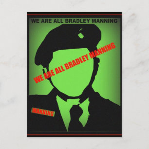 Cartão Postal Bradley Manning Design