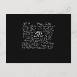 Cartão Postal Brainy 50º aniversário 50 anos Matemático 32