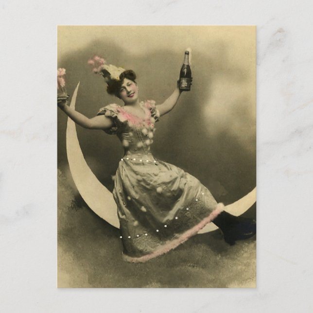 Cartão Postal Brama de Champanhe em Lua Crescente (Frente)