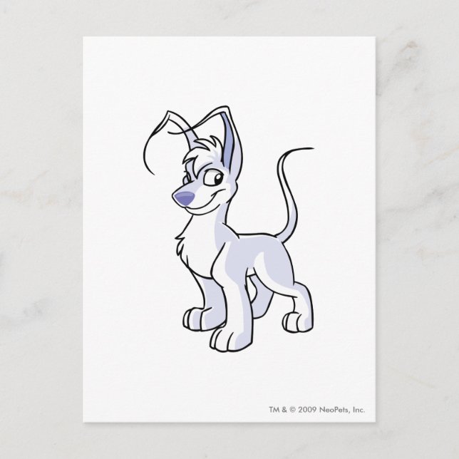 Cartão Postal Branco de Gelert (Frente)