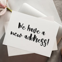 Branco Negro Minimalista Nós Mudamos De Novo Movim