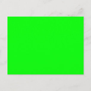 Cartão Postal Branco Verde Lima Brilhante