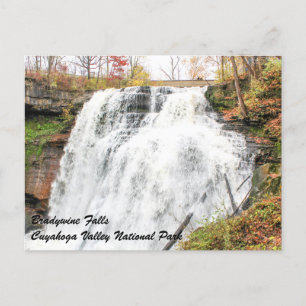 Cartão Postal Brandywine Falls no Parque Nacional do Vale de Cuy