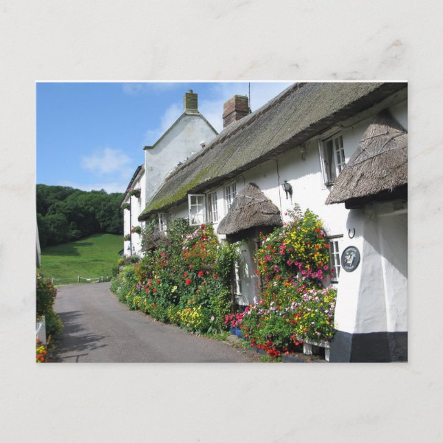Cartão Postal Branscombe Village Devon (Frente)
