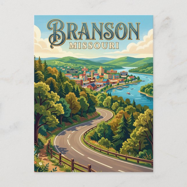 Cartão Postal Branson Missouri (Frente)