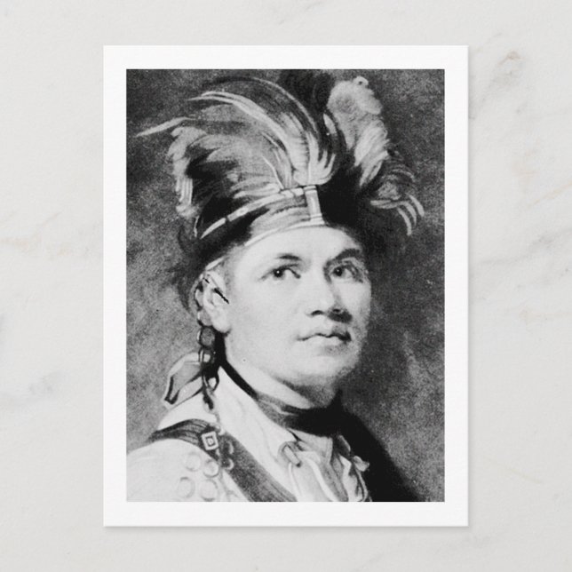 Cartão Postal Brant - Joseph / Mohawk, Chefe Indiano (Frente)