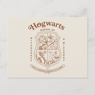 Cartão Postal Brasão da Escola de Magia e Bruxaria HOGWARTS™