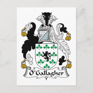 Cartão Postal Brasão da Família O'Gallagher