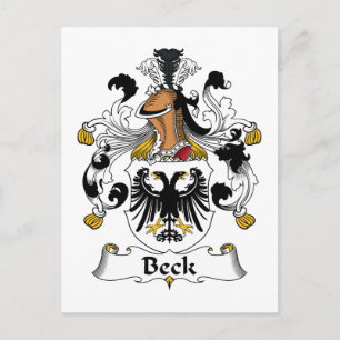 Cartão Postal Brasão de Armas da Família Beck