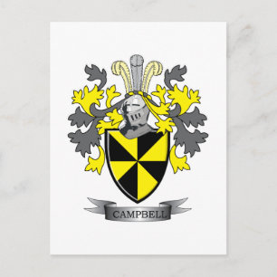 Cartão Postal Brasão de Armas da Família Campbell