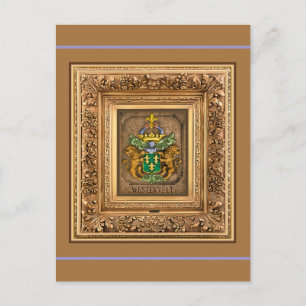 Cartão Postal Brasão de Armas da Família Dutch Van Westervelt