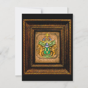 Cartão Postal Brasão de Armas da Família Dutch van Westervelt