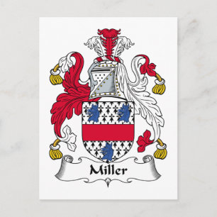 Cartão Postal Brasão de Armas da Família Miller