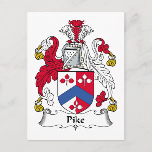Cartão Postal Brasão de Armas da Família Pike
