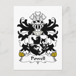 Cartão Postal Brasão de Armas da Família Powell