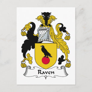 Cartão Postal Brasão de Armas da Família Raven