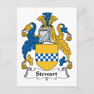 Cartão Postal Brasão de Armas da Família Stewart