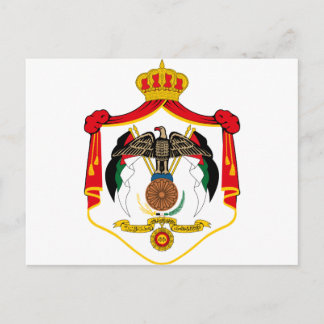 Cartão Postal Brasão de Armas da Jordânia