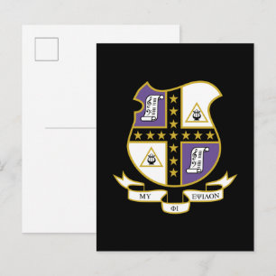 Cartão Postal Brasão de Armas da Mu Phi Epsilon