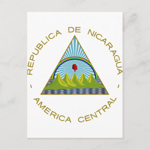 Cartão Postal Brasão de armas da Nicarágua