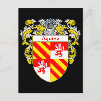 Cartão Postal Brasão de Armas de Aquino (Mantelado)