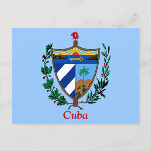 Cartão Postal Brasão de armas de Cuba