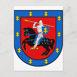 Cartão Postal Brasão de Armas do Condado de Vilnius