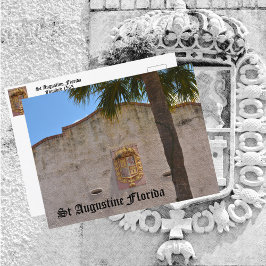 Cartão Postal Brasão de Armas do Império Espanhol em St Augustin
