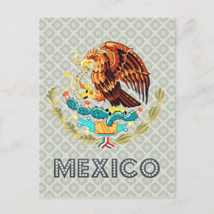 Cartão Postal Brasão de Armas do México