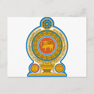 Cartão Postal Brasão de armas do Sri Lanka