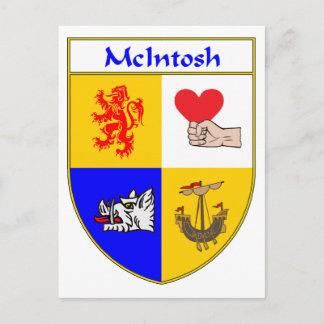 Cartão Postal Brasão de Armas/Familia McIntosh